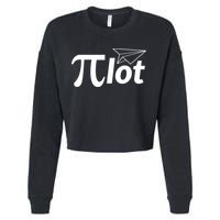 Future Pilot Pi Day Gift Pilot In Progress Airplane Lover Meaningful Gift Cropped Pullover Crew
