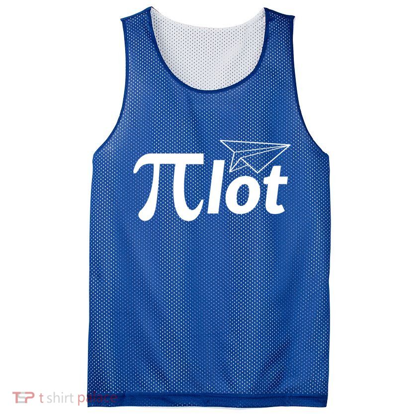 Future Pilot Pi Day Gift Pilot In Progress Airplane Lover Meaningful Gift Mesh Reversible Basketball Jersey Tank