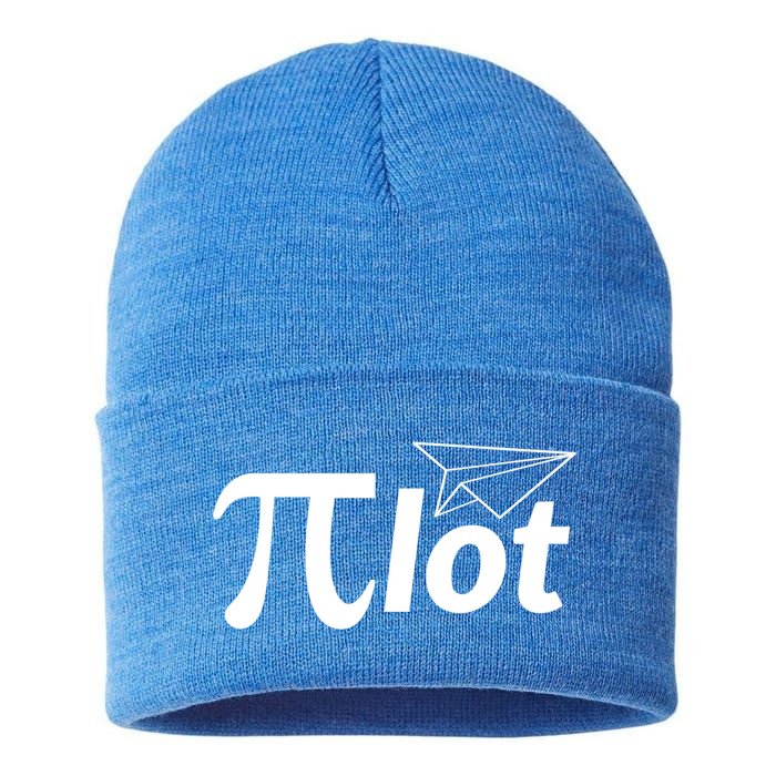 Future Pilot Pi Day Gift Pilot In Progress Airplane Lover Meaningful Gift Sustainable Knit Beanie