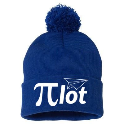 Future Pilot Pi Day Gift Pilot In Progress Airplane Lover Meaningful Gift Pom Pom 12in Knit Beanie