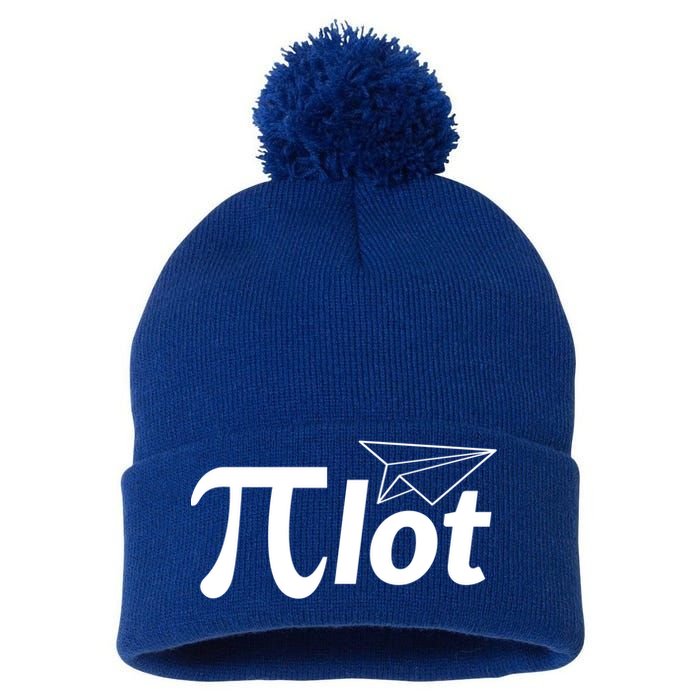 Future Pilot Pi Day Gift Pilot In Progress Airplane Lover Meaningful Gift Pom Pom 12in Knit Beanie