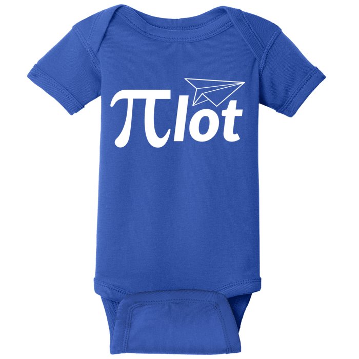 Future Pilot Pi Day Gift Pilot In Progress Airplane Lover Meaningful Gift Baby Bodysuit