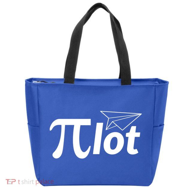 Future Pilot Pi Day Gift Pilot In Progress Airplane Lover Meaningful Gift Zip Tote Bag