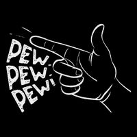 Funny Pew Pew Pew Pretend Hand Gun Noise Drawstring Bag