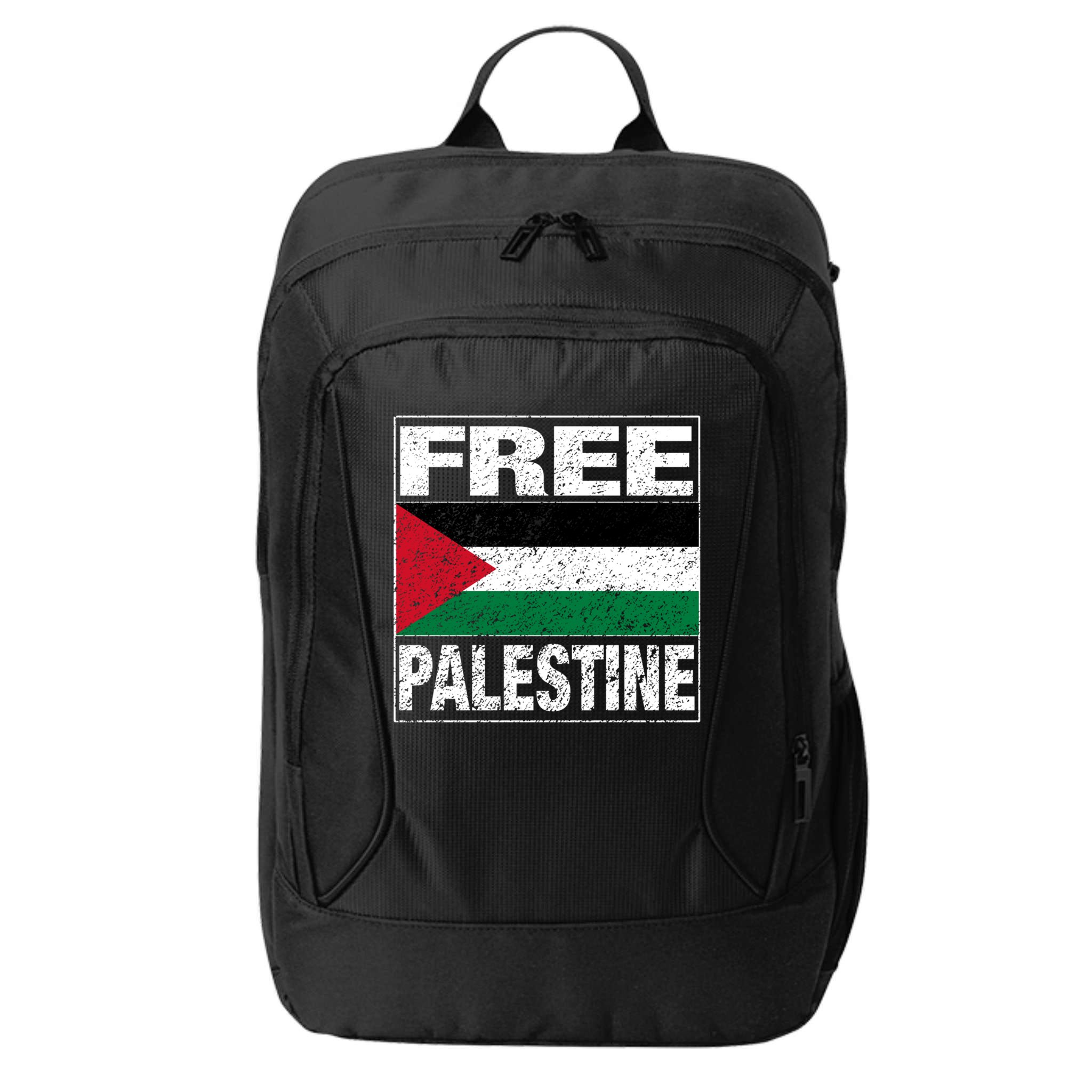 Free Palestine Palestine Flag I Love Palestine Gaza Meaningful Gift City Backpack