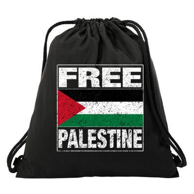 Free Palestine Palestine Flag I Love Palestine Gaza Meaningful Gift Drawstring Bag
