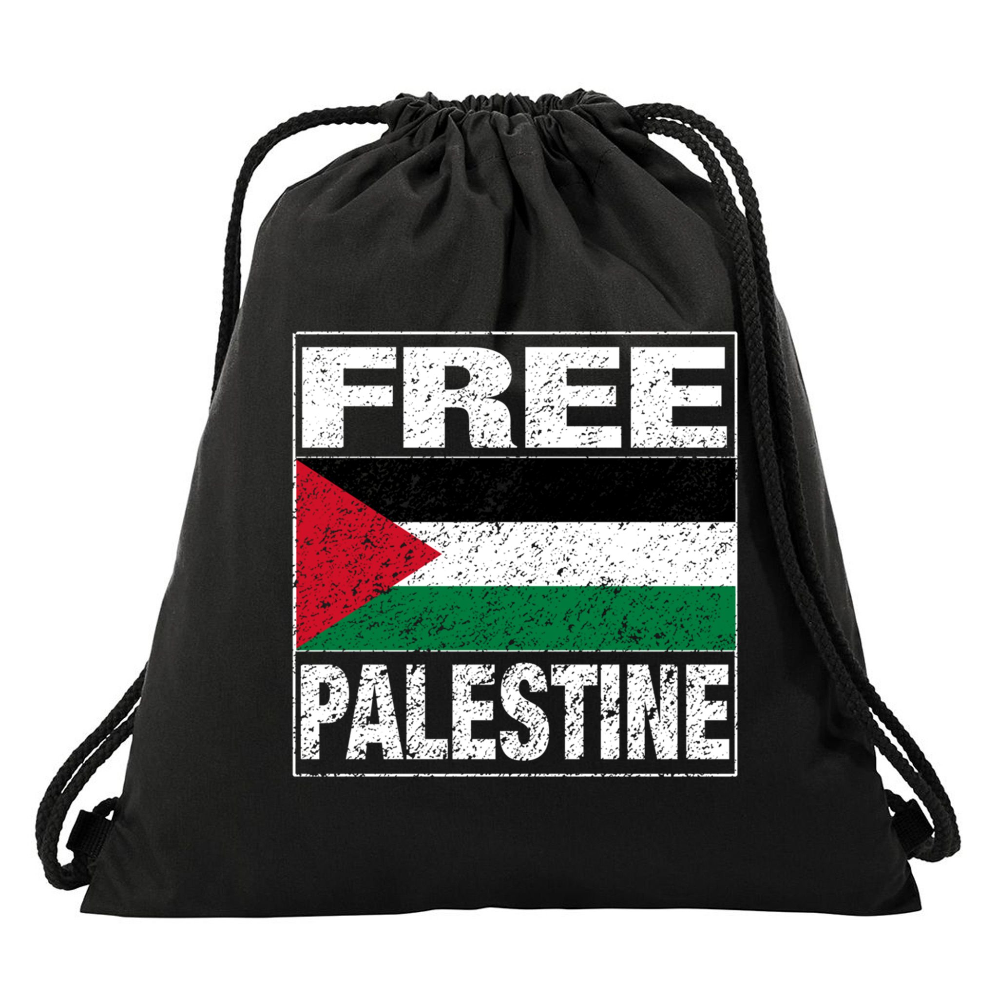 Free Palestine Palestine Flag I Love Palestine Gaza Meaningful Gift Drawstring Bag