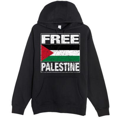 Free Palestine Palestine Flag I Love Palestine Gaza Meaningful Gift Premium Pullover Hoodie