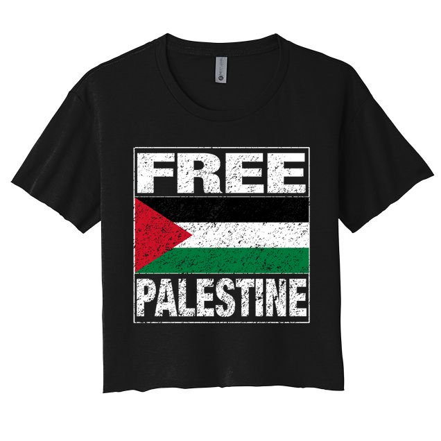 Free Palestine Palestine Flag I Love Palestine Gaza Meaningful Gift Crop Top