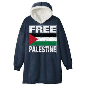 Free Palestine Palestine Flag I Love Palestine Gaza Meaningful Gift Hooded Wearable Blanket