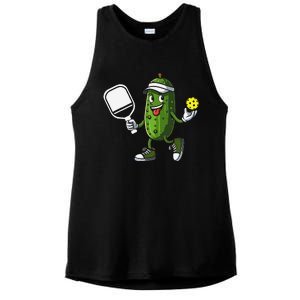 Funny Pickleball Pickle Ball Paddleball Loverx Ladies PosiCharge Tri-Blend Wicking Tank