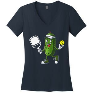 Funny Pickleball Pickle Ball Paddleball Loverx Women's V-Neck T-Shirt