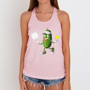 Funny Pickleball Pickle Ball Paddleball Loverx Women's Knotted Racerback Tank