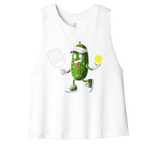 Funny Pickleball Pickle Ball Paddleball Loverx Women's Racerback Cropped Tank