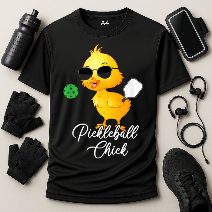 Funny Pickleball Pickleball Chick Cooling Performance Crew T-Shirt