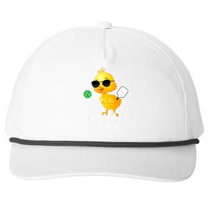 Funny Pickleball Pickleball Chick Snapback Five-Panel Rope Hat