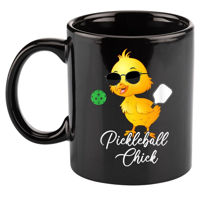 Funny Pickleball Pickleball Chick 11oz C Handle Ceramic Mug