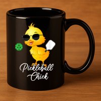 Funny Pickleball Pickleball Chick 11oz C Handle Ceramic Mug