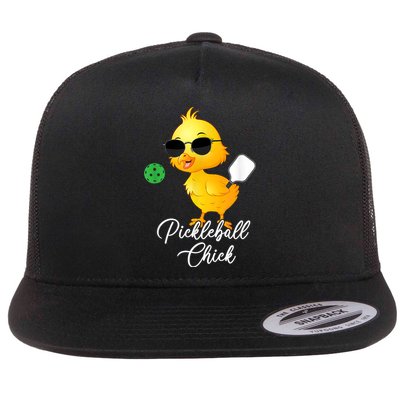 Funny Pickleball Pickleball Chick Flatbill Hat