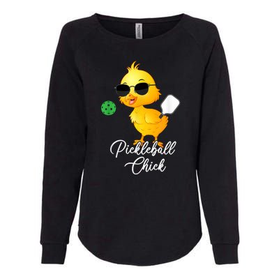 Funny Pickleball Pickleball Chick Womens California Wash Sweatshirt