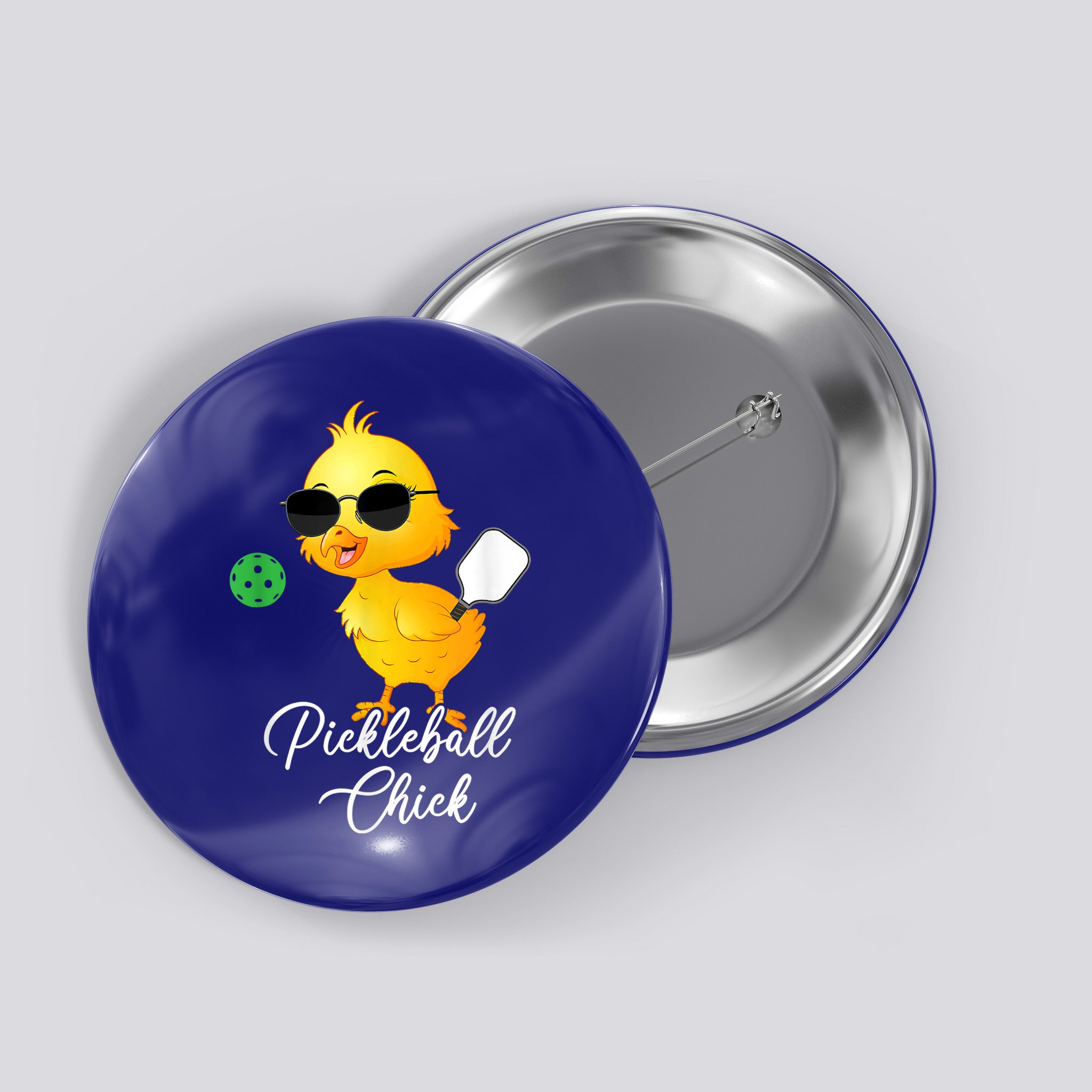 Funny Pickleball Pickleball Chick Button
