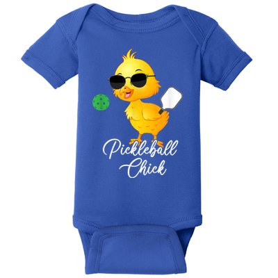 Funny Pickleball Pickleball Chick Baby Bodysuit
