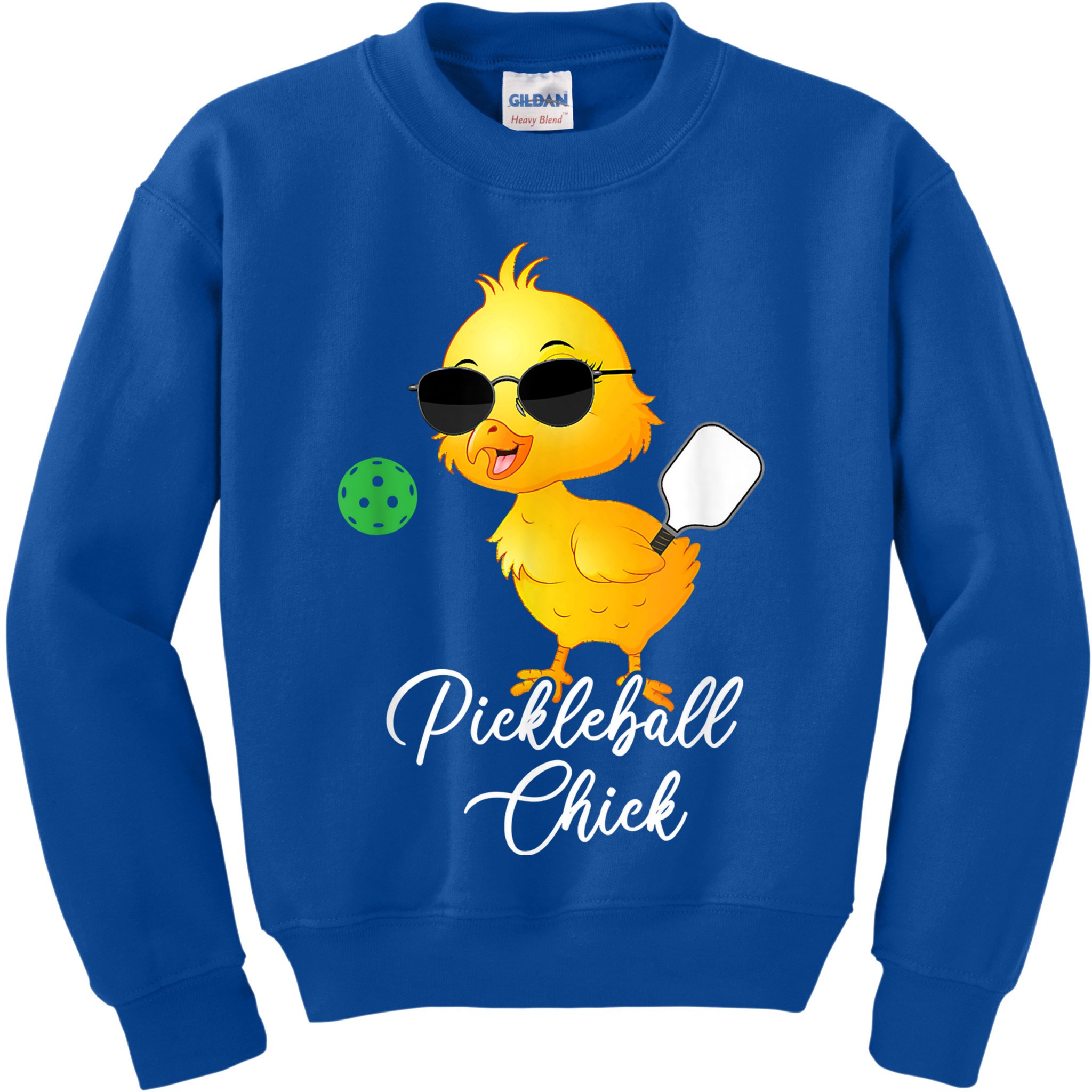 Funny Pickleball Pickleball Chick Kids Sweatshirt