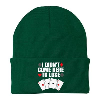 Funny Poker Player Design Gamblers Poker Lover Knit Cap Winter Beanie