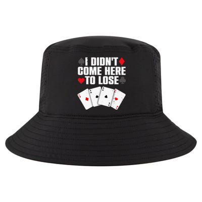 Funny Poker Player Design Gamblers Poker Lover Cool Comfort Performance Bucket Hat