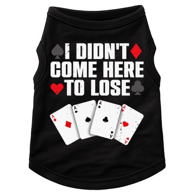 Funny Poker Player Design Gamblers Poker Lover Doggie Tank