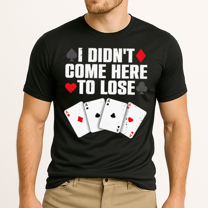 Funny Poker Player Design Gamblers Poker Lover Cooling Performance Crew T-Shirt