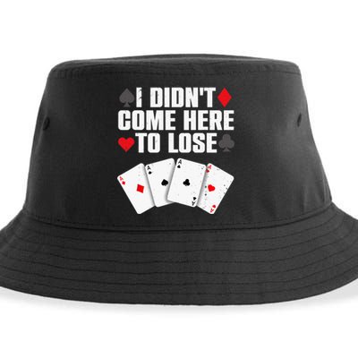 Funny Poker Player Design Gamblers Poker Lover Sustainable Bucket Hat