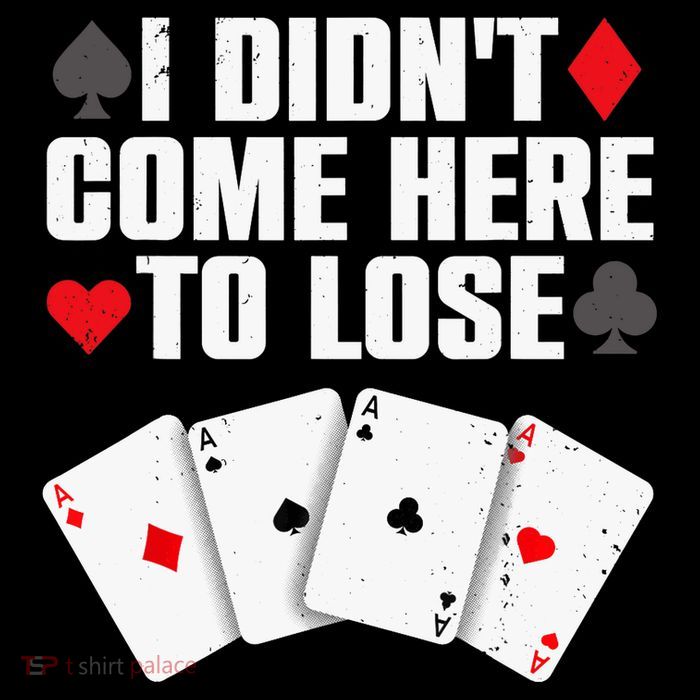 Funny Poker Player Design Gamblers Poker Lover Drawstring Bag