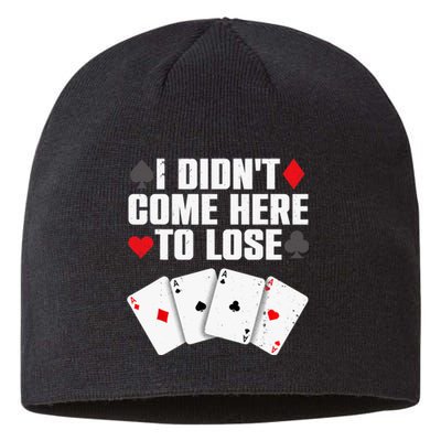 Funny Poker Player Design Gamblers Poker Lover Sustainable Beanie