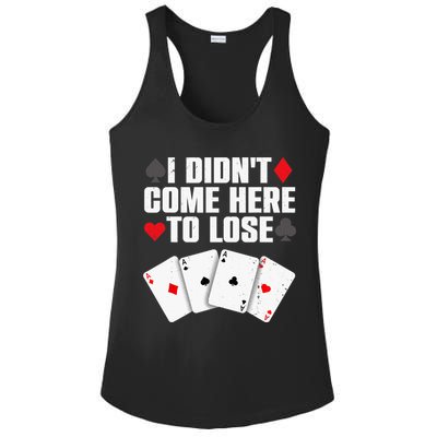 Funny Poker Player Design Gamblers Poker Lover Ladies PosiCharge Competitor Racerback Tank