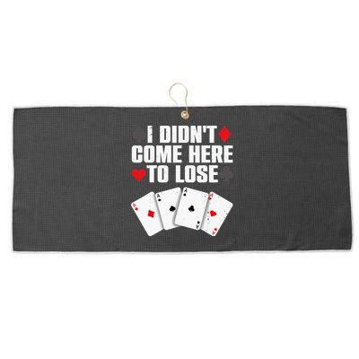 Funny Poker Player Design Gamblers Poker Lover Large Microfiber Waffle Golf Towel