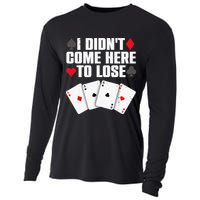 Funny Poker Player Design Gamblers Poker Lover Cooling Performance Long Sleeve Crew