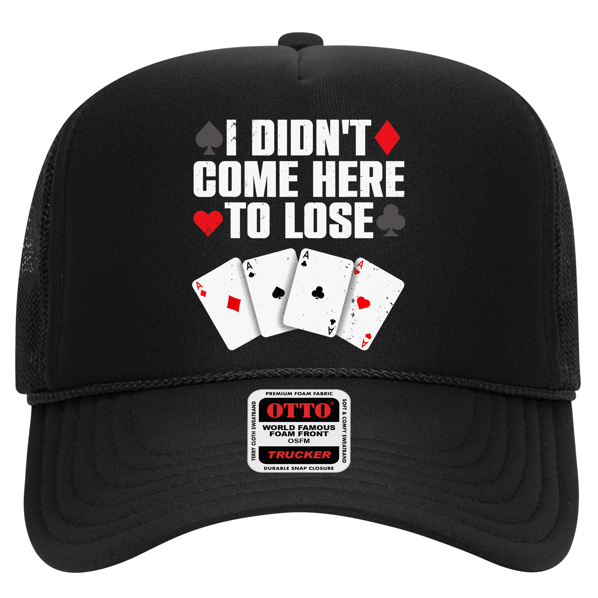 Funny Poker Player Design Gamblers Poker Lover Hat