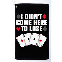 Funny Poker Player Design Gamblers Poker Lover Golf Towel