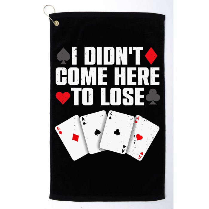 Funny Poker Player Design Gamblers Poker Lover Golf Towel