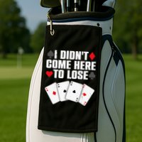 Funny Poker Player Design Gamblers Poker Lover Golf Towel