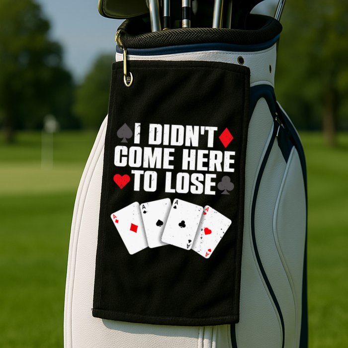 Funny Poker Player Design Gamblers Poker Lover Golf Towel