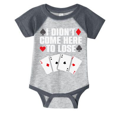 Funny Poker Player Design Gamblers Poker Lover Infant Baby Jersey Bodysuit