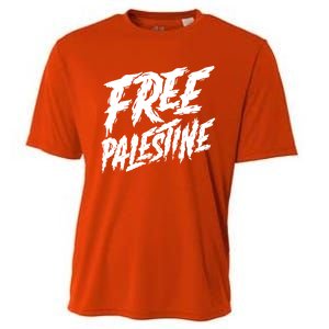 Free Palestine Protest Support For Gaza And Jerusalem Gift Meaningful Gift Cooling Performance Crew T-Shirt