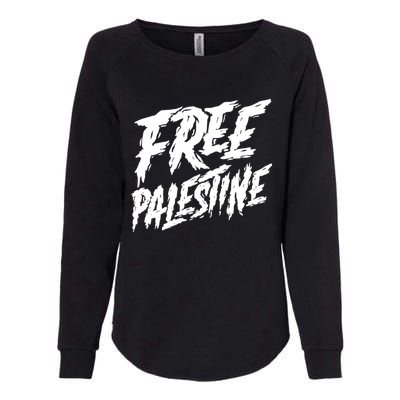 Free Palestine Protest Support For Gaza And Jerusalem Gift Meaningful Gift Womens California Wash Sweatshirt