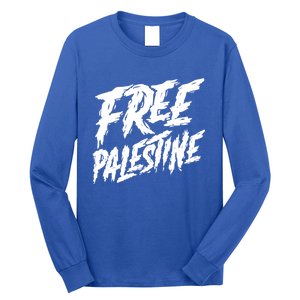 Free Palestine Protest Support For Gaza And Jerusalem Gift Meaningful Gift Long Sleeve Shirt