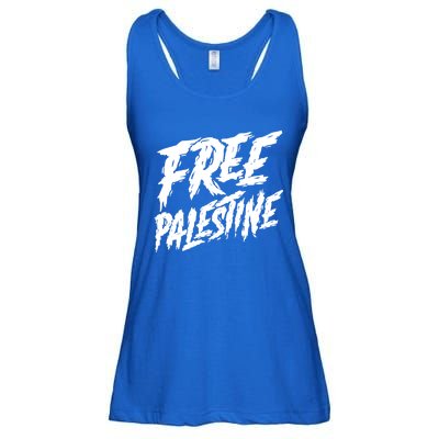 Free Palestine Protest Support For Gaza And Jerusalem Gift Meaningful Gift Ladies Essential Flowy Tank