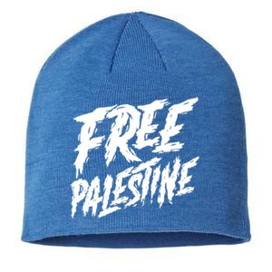 Free Palestine Protest Support For Gaza And Jerusalem Gift Meaningful Gift Sustainable Beanie