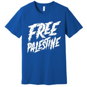 Free Palestine Protest Support For Gaza And Jerusalem Gift Meaningful Gift Premium T-Shirt