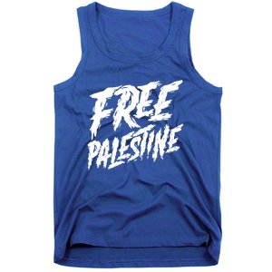 Free Palestine Protest Support For Gaza And Jerusalem Gift Meaningful Gift Tank Top